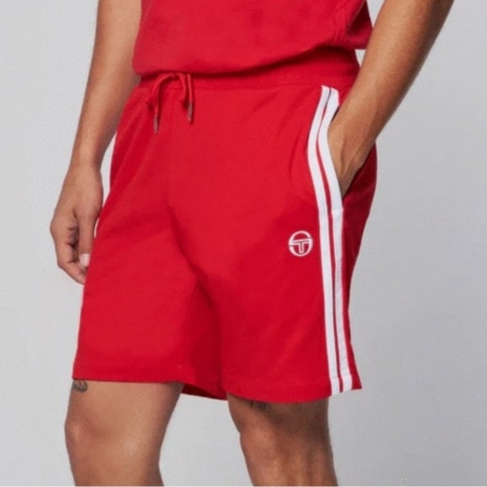 Men's Sergio Tacchini Red | White Casual Short